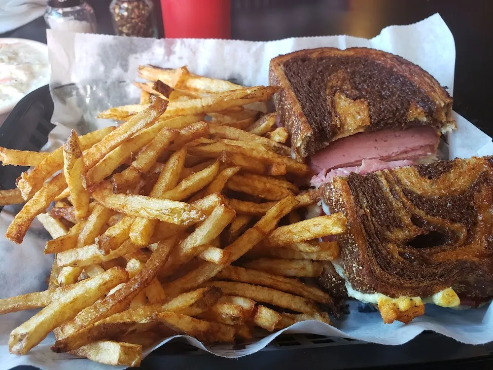 Rueben with Fries and Coleslaw